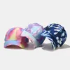 Snapbacks New Unisex Outdoor Fashion Graffiti Stampa Berretto da baseball Europa Uomo Tie Dye Cappelli regolabili Estate Hip Hop Snapback Papà Cappello G230508