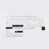 COMBOS PBT Space Man KeyCap Minimalist Bianco Black 140 Chiavi Profilo di ciliegia keycap tiesubbate per tastiera da gioco mechinacale
