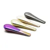 Stainless Steel Smoke Pipes Spoon Type Detachable Magnetic Suction Multi color disassembly Metal pipe