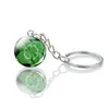 Nyckelringar Luminescent 4 Clover Leaf Lycka till Röd trä Keychain Friend Gift Idea Charm Girl Girl Friendship Gift Keychains