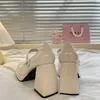 Dress Shoes 2023 Fashion White High Heels Thick With Mary Jane College Girls Platform Lolita Japanese JK Women Sandals