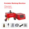 Máquina de marcação portátil, código vin, 170*110, pneumática, ponto de metal, máquina de marcação, plotter, impressora, codificação