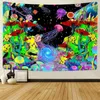 Tapestries Forest Mushroom Tapestry Hippie Boho Stars Colorful Flowers Art Aesthetics Home Decor Room