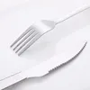 Dinnerware Sets 410 Stainless Steel Steak Knife And Fork Western Set Household Tableware Two-Piece El Restaurant