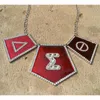 Chains DST European And American Fashion Personality Temperament Wild Geometric Squares Metal Exaggeration Chain Bib Necklace