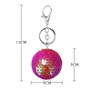 Nyckelringar Fancy Fantasy New Round Ball paljetter Handgjorda kvinnors valentinsdag presentpåse Keychain Accessories llaveros Para Mujer G230526