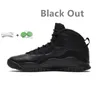 Jumpman 10 10s Herr Basketskor Sneaker Bulls Over Broadway Cement Chicago Black Out White Drake Orlando Seattle Stål Grå Linne Herr Sneakers Sport Sneakers