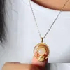 Anhänger Halsketten Religiöse Accessoires Sakyamuni Halskette für Frauen Buddhistischer Schmuck Drop Lieferung Anhänger Dh7Nl