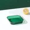 Plates PET Drop-resistant Transparent Fruit Snack Tray Dining Table Garbage Storage Home Kitchen Accessories Dish