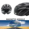 Vélo adulte réglable de casques de moto avec le poids léger détachable de lunettes magnétiques