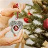 Sublimation Christmas Decoration Blanks Angel Wings Shape Pendent Hot Transfer Printing Xmas DIY Consumables Supplies