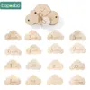 Keepsakes 8pcs houten babymaand mijlpaalkaart wolken vorm pography kaarten verjaardag geboren geboorte geschenk souvenir pography accessoires 230526