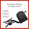 PAD applicabili a Lenovo ThinkPad 2016 x1 Yoga 1 ° Gen X1 Carbon Carbon Gen Refresco di raffreddamento Frese di calore Fru 01AW976 01YT252 00JT800