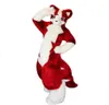 2023 Brande Nieuw mascotte kostuum Nieuw hoogwaardige lange fur husky dog ​​vox fox fursuit harige mascotte kostuumpak fancy jurk