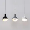 Lampes suspendues Fer Noir Gris Blanc Art Déco Lumière Pour Salon Salon Étude Led Lumières Lustre Avec E27 Ampoule