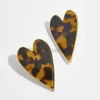 Скуз VG 6YM Vintage Retro Heart Shaped Серьги Женская модная тенденция красочные ушные ювелирные изделия богемии подарки в стиле.