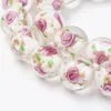 Beads Handmade Mushroom Flower Lampwork Strand Glass Loose Bead Spacer Charms For DIY Bracelet Necklace Jewelry Making