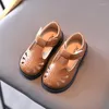Flache Schuhe Frühling/Sommer Kinder Baby Mädchen Hohl Leder Kinder Prinzessin Casual Atmungsaktive Turnschuhe Weiche