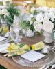 Bord servkinn 4st kakel mönster fyrkantiga servetter 50x50 cm party bröllop dekoration tyg kök middag servering