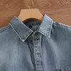 Chemises décontractées pour hommes printemps hommes mode lâche boutonnage lavage à l'eau Denim Blouse mâle à la mode classique Vintage Jean chemise