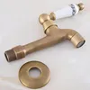 Bathroom Sink Faucets Antique Brass Wall Mounted Single Ceramic Handle Mop Pool Faucet /Garden Water Tap / Laundry Taps Mav314