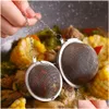 Narzędzia do herbaty kawy 100pcs Infusers 5 cm Stal nierdzewna przyprawa do słoika słoiki slerek kula zamykająca sitko herbaciarki infuzyj DHFJS