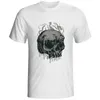 T-shirt da uomo Skull Graffiti Shirt Design creativo Stampa Anime Divertente T-shirt a maniche corte Novità Stile casual Skate Unisex