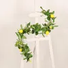 Decorative Flowers Cane Welcome Door Garland Summer Front Artificial Rattan Decor Festival Hanging Eucalyptus