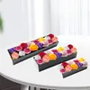 Vases Flower Vase Acrylic Long Rectangular Table Centerpiece For Flowers Black