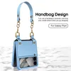 Роскошная сумочка Vogue Phone Case для Samsung Galaxy Flip4 5g 5G прочный браслет браслет с твердым цветом гибридной складной мембраны Shrol Shell Sherkprote