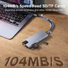 Hubs Qoovi USB C Hub Tipo C a HDMicompatible 4K 30Hz RJ45 PD TF/SD SCHEGGIO 8 In 1 Adattatore per MacBook Pro Laptop Dock Station Splitter