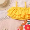 Одежда поставлена ​​Pudcoco Kids Girls Одежда одежды с твердыми оболочками рукавочных полое