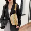 Andere Taschen Sommer Strand Stroh Brusttasche für Frauen Bananentasche Rattan gewebt Halbmond Gürteltasche Kette Schulter Umhängetasche Gürteltasche