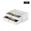 Boîtes de rangement Diviseur Boîte multicouche Tiroir Luxury Black Jewelry Makeup Makeup Organisateur Clear Room Caja de Almacenamiento Articles ménagers