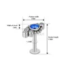 Стад G23 Titanium ASTM F136 Хряща ушные ушные шпильки циркон опал агат лаброй