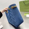Vintage Denim Tote Women Chian Luxurys Handbag Classic Designer Shoulder Bags Lady Retro Shopping Handväskor