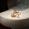 أقراط Dangle Enfashion Fancy Pearl Drop Colling Gold Color for Women Trendy Simple Fashion Jewelry E231508