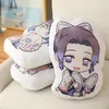 Puppets Demon Slayer Plush Toy Pillow Kimetsu No Yaiba Kamado Tanjirou Tomioka Giyuu Agatsuma Zenitsu Douma Sabito Stuffed Dolls Gift 230526