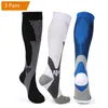 Спортивные носки Brothock 3 пары сжатые носки для женщин. Мужчины 20-30 мм рт.