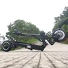 FLJ T112 60V5600W Scooter électrique à double moteur avec pneu hors route de 11 pouces Forte puissance coup de pied e scooter