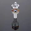 Glass Colorful Smoking Eye Style 14MM 18MM Male Joint Dry Herb Tobacco Filter Bowl Oil Rigs Portable Handle Replaceable Waterpipe Bong DownStem Cigarette Holder DHL