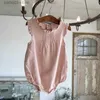 Dompers Baby Girl Pintuck Frill Bodysuit Новый летний новорожденный наряд для малыша одежда детская хлопковая льня
