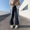 Pantaloni da uomo Harajuku Pantaloni sportivi lunghi casual a righe Tipo allentato Tide Youth