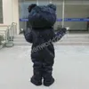 Black Bear Mascot Costulation Symulacja kreskówka strój postaci garnitur Karnawał dorośli urodziny Fantyczny strój dla mężczyzn kobiety