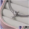 Silver autêntico 925 SERLING SIER METAL METAL PARA meninos meninos adolescentes adequados Pandora charme Pandora Bracelets DIY Drop Delive Dhjvx