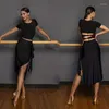 Стадия носить латиновую танцевальную юбку Женщина взрослая 2023 рентабель