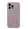 Luxuremerk Desginers Cases voor nieuwe iPhone14Promax 13Pro 12 Promax 11Pro met diamanten laserkleuren Oneth Sunshine Unieke regenboogkleur