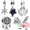 Charms 925 Sterling Sier Open Heart Fire Box Suspension Hanging Pendant Pandora Bracelet Womens Wedding Party Jewelry Drop Delivery Dh9Ek