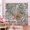 Gordijn PO Custom Simple Flower Curtains for Living Room Slaapkamer Blackout