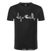 Magliette da uomo Sea Heartbeat Surf Life Men Sailing Electric Funny T-shirt Youth Casual Brand Tshirt Plus Size